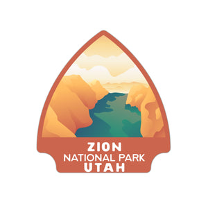 Zion National Park Sticker | Zion Arrowhead Sticker