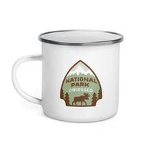 Load image into Gallery viewer, National Park Obsessed Enamel Mug