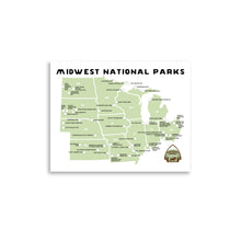 Load image into Gallery viewer, Midwest National Park Map