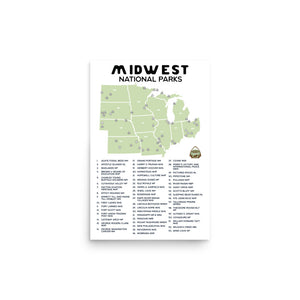 Midwest National Park Map