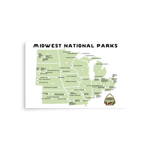 Midwest National Park Map