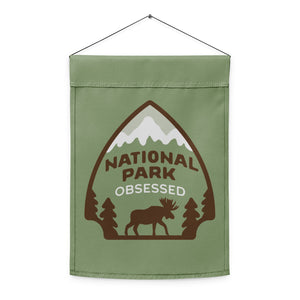 National Park Obsessed Garden flag