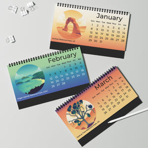 National Park Obsessed 2023 Desk Calendar