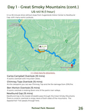 Load image into Gallery viewer, 1 Day Great Smoky Mountains Itinerary - Cades Cove and Clingmans Dome