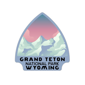 Wyoming National Parks Arrowhead Sticker Bundle