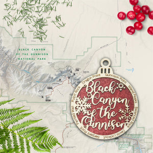Black Canyon of the Gunnison National Park Christmas Ornament - Round
