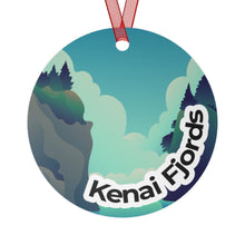 Load image into Gallery viewer, Kenai Fjords National Park Metal Ornament