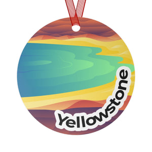 Yellowstone National Park Metal Ornament
