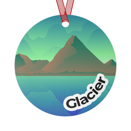 Glacier National Park Metal Ornament