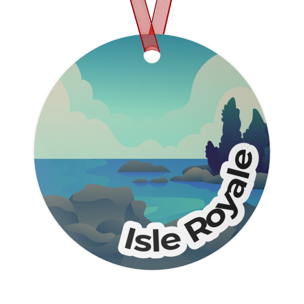 Isle Royale National Park Metal Ornament