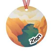 Load image into Gallery viewer, Zion National Park Metal Ornament
