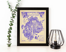 Load image into Gallery viewer, Acadia National Park Map Hand-Drawn Print