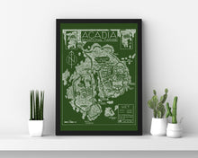 Load image into Gallery viewer, Acadia National Park Map Hand-Drawn Print