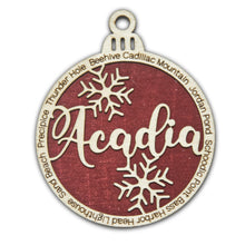 Load image into Gallery viewer, Acadia National Park Christmas Ornament - Round