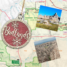 Load image into Gallery viewer, Badlands National Park Christmas Ornament - Round