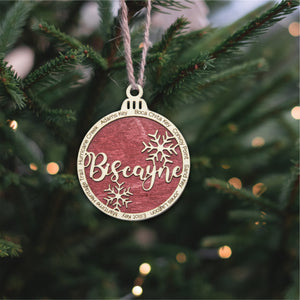 Biscayne National Park Christmas Ornament - Round