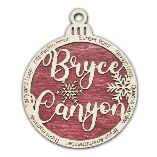 Bryce Canyon National Park Christmas Ornament - Round