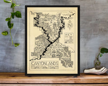 Load image into Gallery viewer, Canyonlands National Park Map Hand-Drawn Print