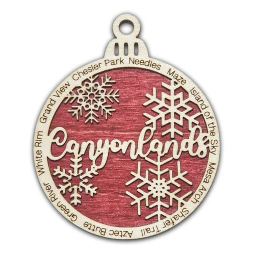 Canyonlands National Park Christmas Ornament - Round