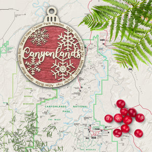 Canyonlands National Park Christmas Ornament - Round