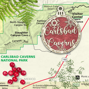Carlsbad Caverns National Park Christmas Ornament - Round