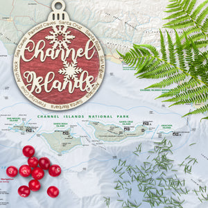 Channel Islands National Park Christmas Ornament - Round
