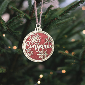 Congaree National Park Christmas Ornament - Round