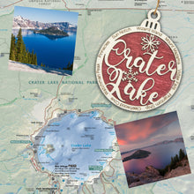 Load image into Gallery viewer, Crater Lake National Park Christmas Ornament - Round
