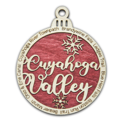 Cuyahoga Valley National Park Christmas Ornament - Round