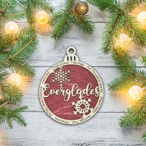 Everglades National Park Christmas Ornament - Round