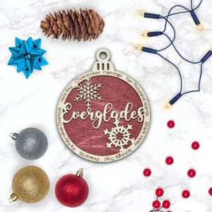 Everglades National Park Christmas Ornament - Round