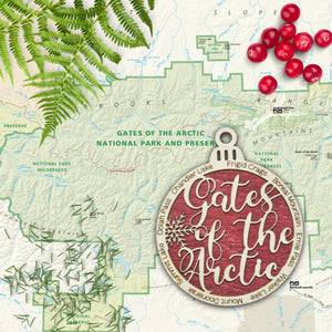 Gates of the Arctic National Park Christmas Ornament - Round