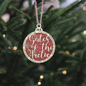 Gates of the Arctic National Park Christmas Ornament - Round
