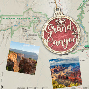 Grand Canyon National Park Christmas Ornament - Round