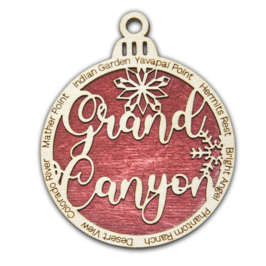 Grand Canyon National Park Christmas Ornament - Round