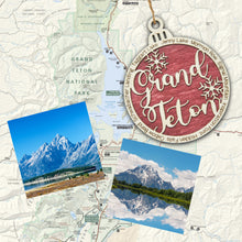 Load image into Gallery viewer, Grand Teton National Park Christmas Ornament - Round