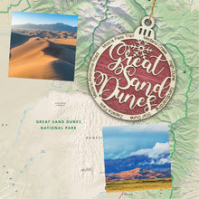 Load image into Gallery viewer, Great Sand Dunes National Park Christmas Ornament - Round