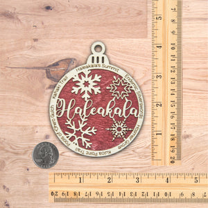 Haleakala National Park Christmas Ornament - Round