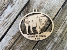 Load image into Gallery viewer, &quot;Putting it all Behind Us&quot; Bison Ornament
