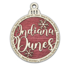 Load image into Gallery viewer, Indiana Dunes National Park Christmas Ornament - Round