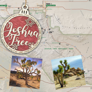 Joshua Tree National Park Christmas Ornament - Round