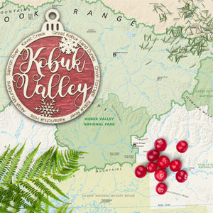 Kobuk Valley National Park Christmas Ornament - Round