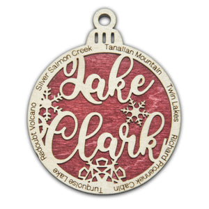 Lake Clark National Park Christmas Ornament - Round