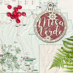 Mesa Verde National Park Christmas Ornament - Round