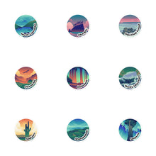 Load image into Gallery viewer, 5 National Park Round Stickers of Your Choice