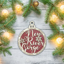 Load image into Gallery viewer, New River Gorge National Park Christmas Ornament - Round