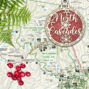 North Cascades National Park Christmas Ornament - Round