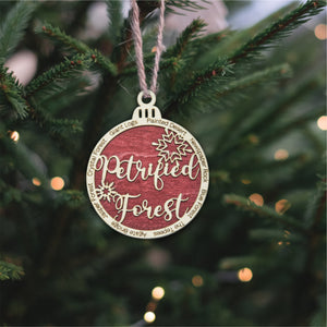 Petrified Forest National Park Christmas Ornament - Round