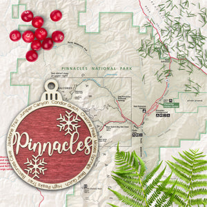 Pinnacles National Park Christmas Ornament - Round
