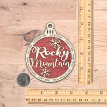 Load image into Gallery viewer, Rocky Mountain National Park Christmas Ornament - Round